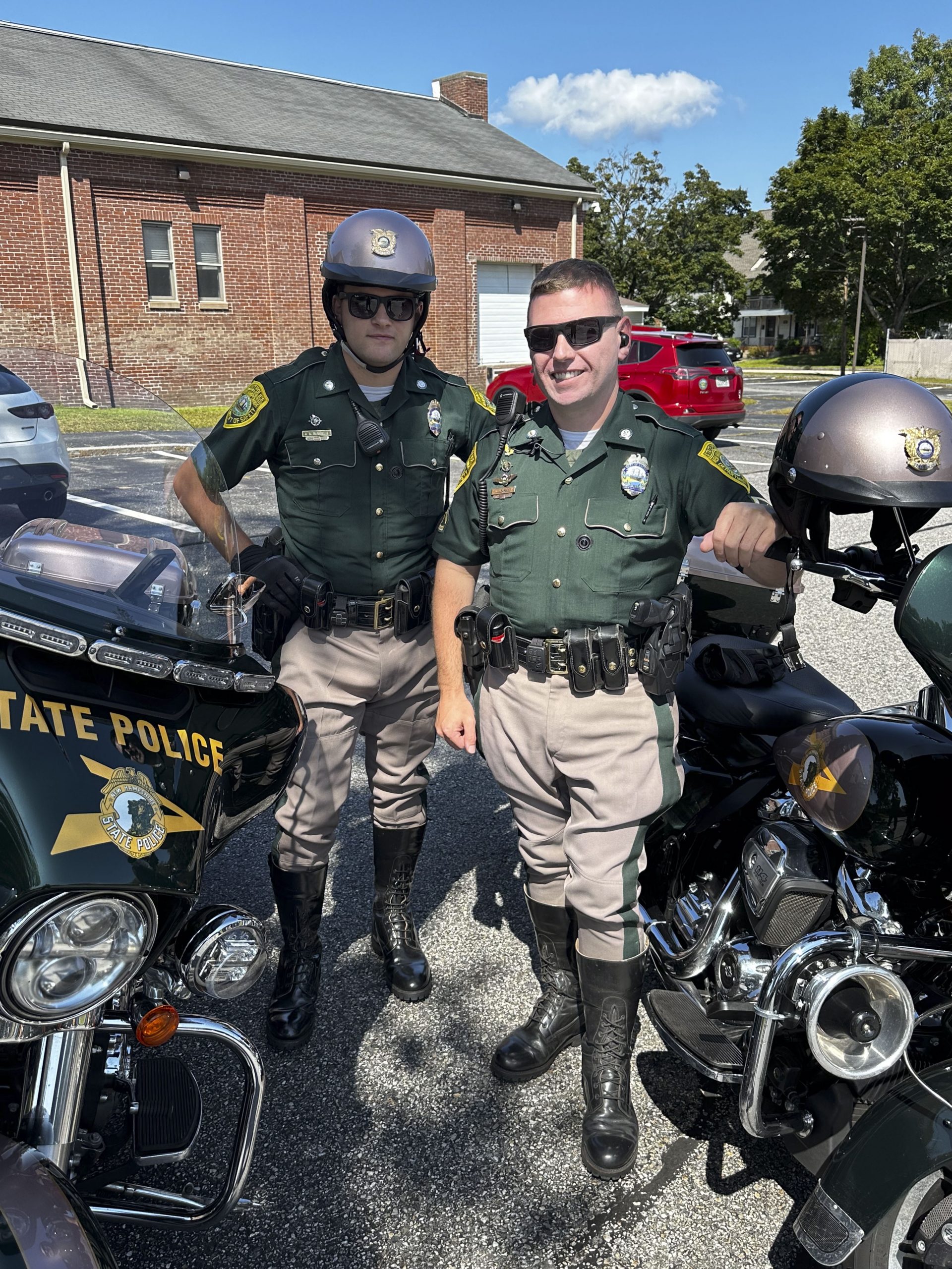 Two Motorcycle Troopers Escorted the Ride