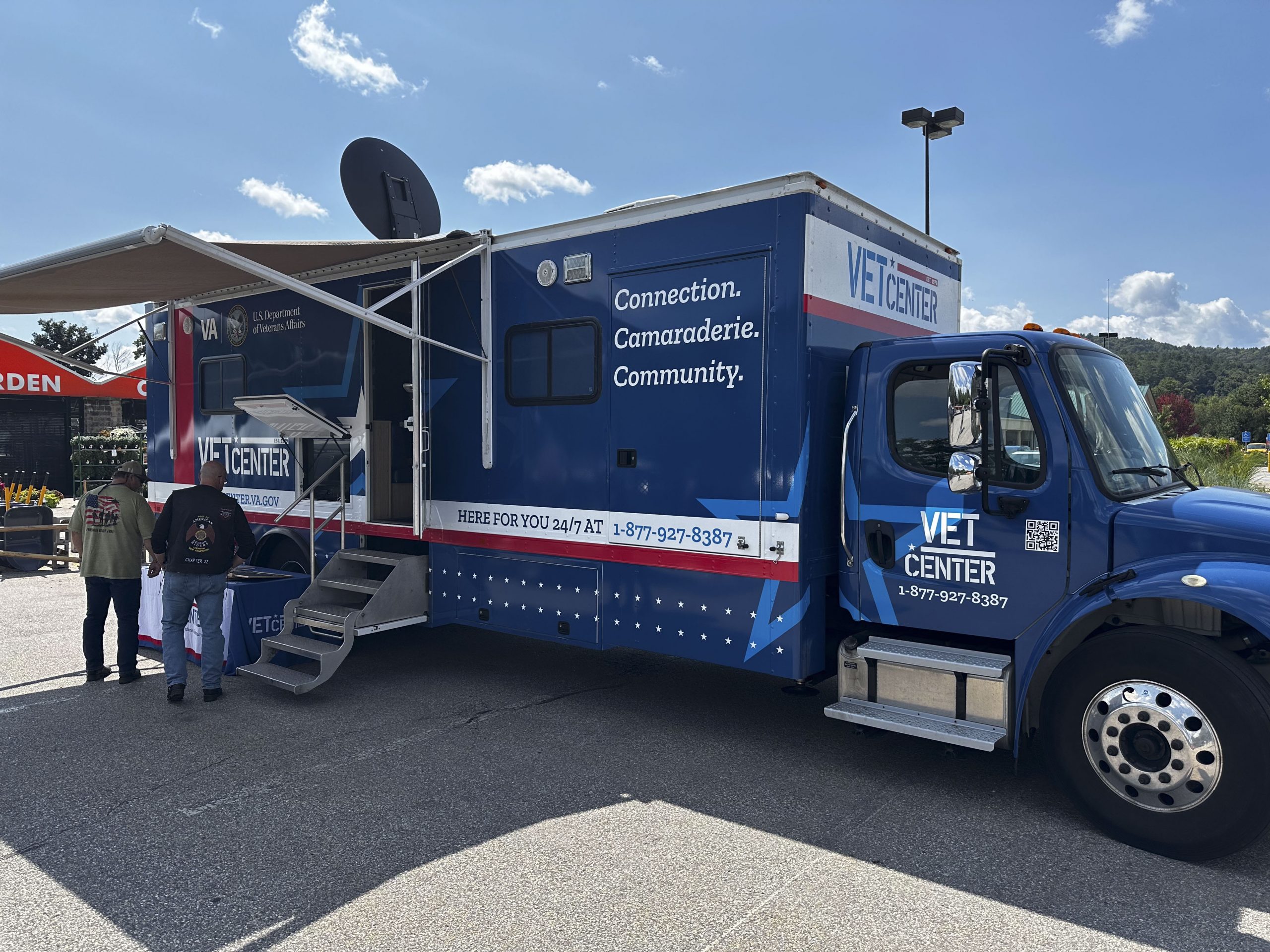 A van for counselors to help local vets on site